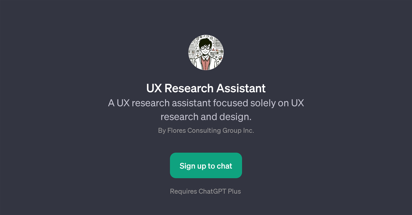 UX Research Assistant website