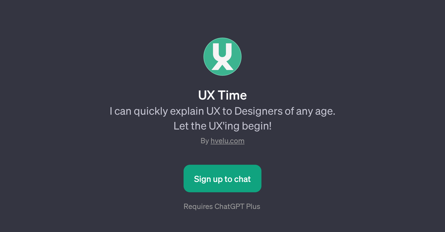 UX Time website