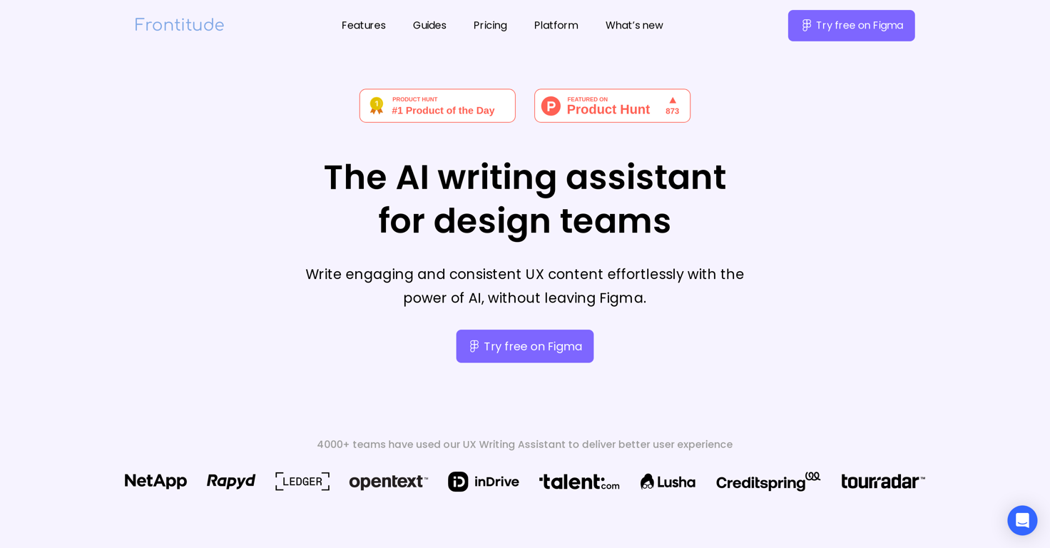 UX writing assistant website