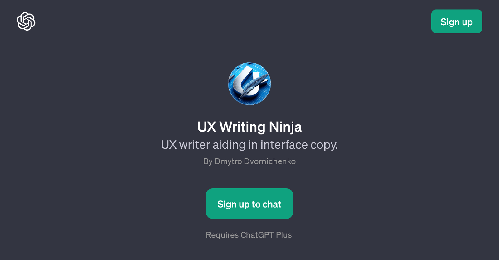 UX Writing Ninja website