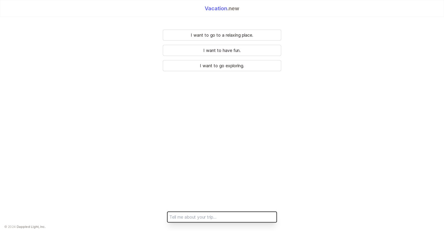 Vacation.new website