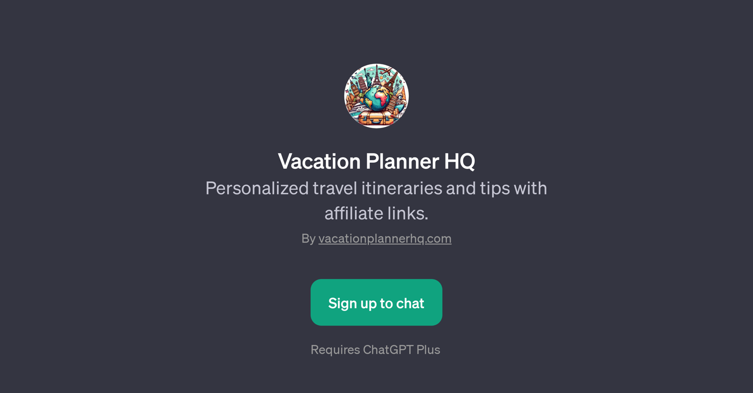 Vacation Planner HQ website