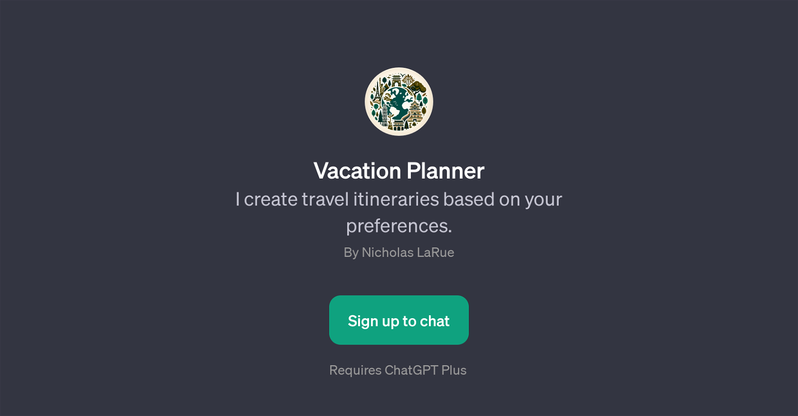 Vacation Planner website