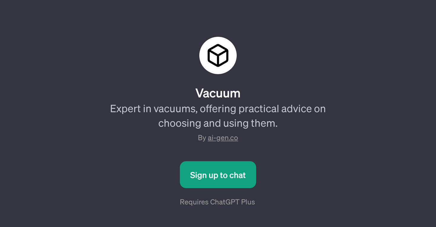 Vacuum website