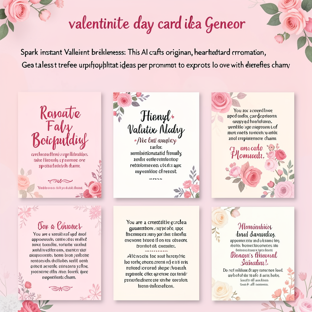 valentine day card idea gener website