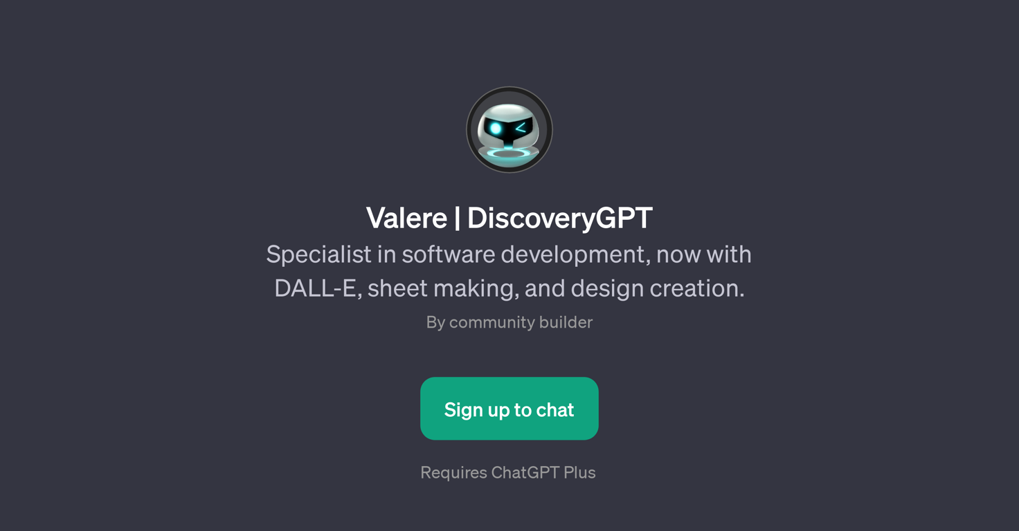 Valere | DiscoveryGPT website
