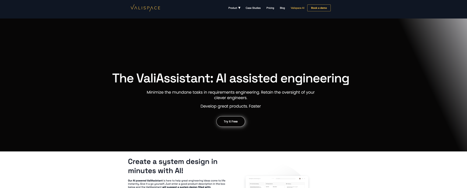 Valispace website