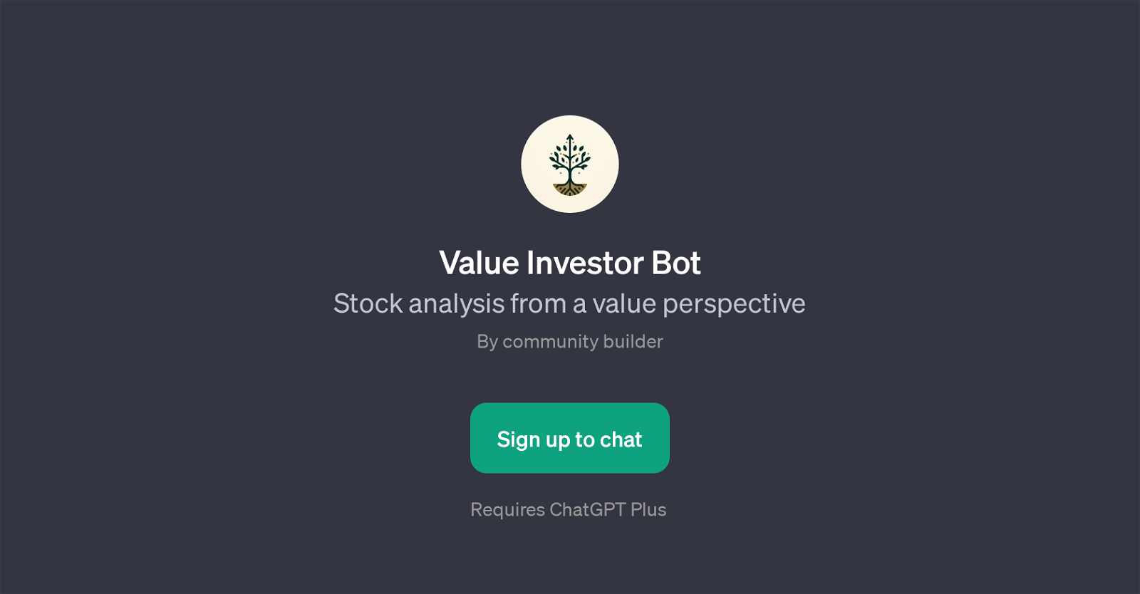 Value Investor Bot website