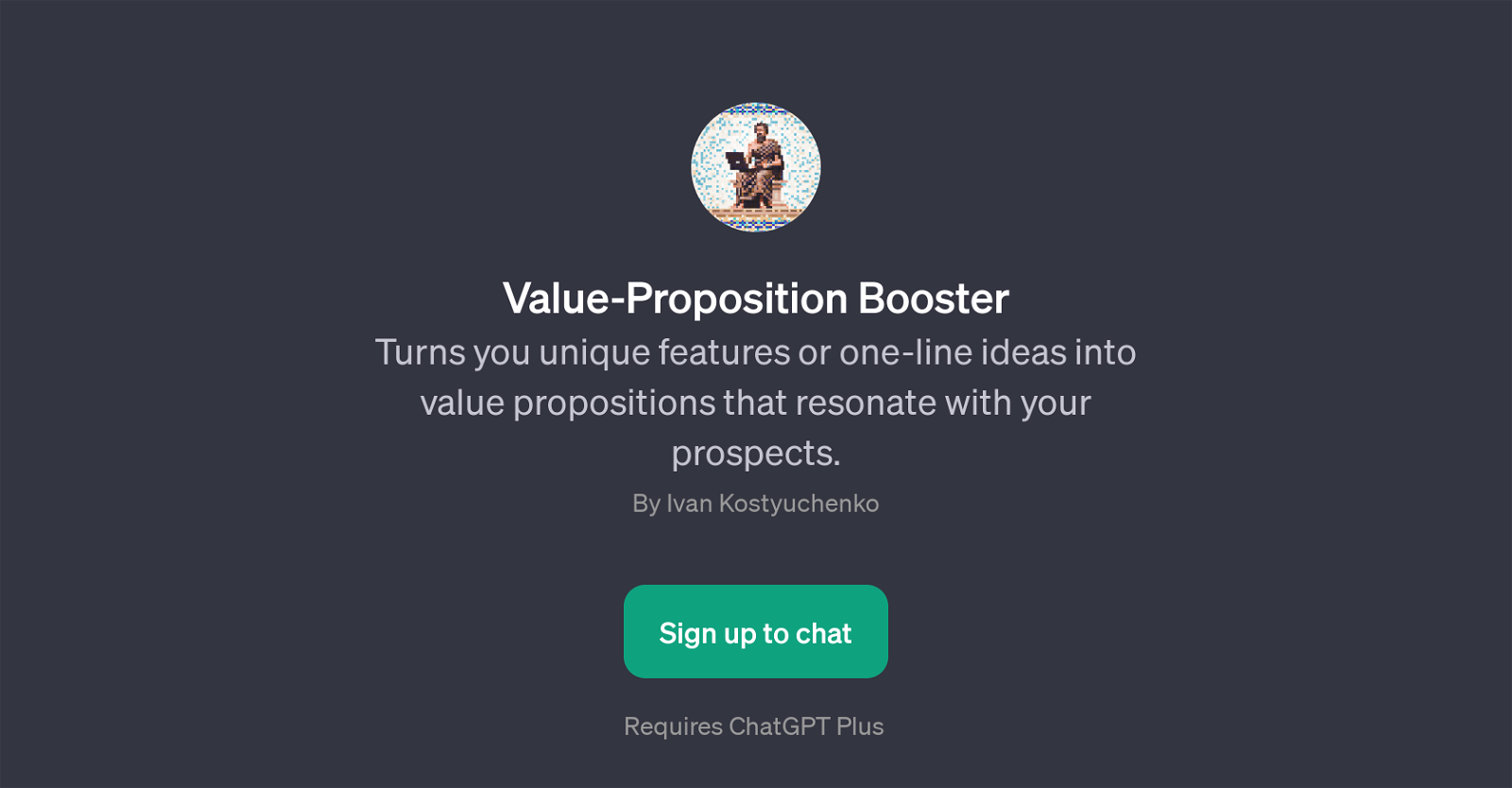 Value-Proposition Booster website