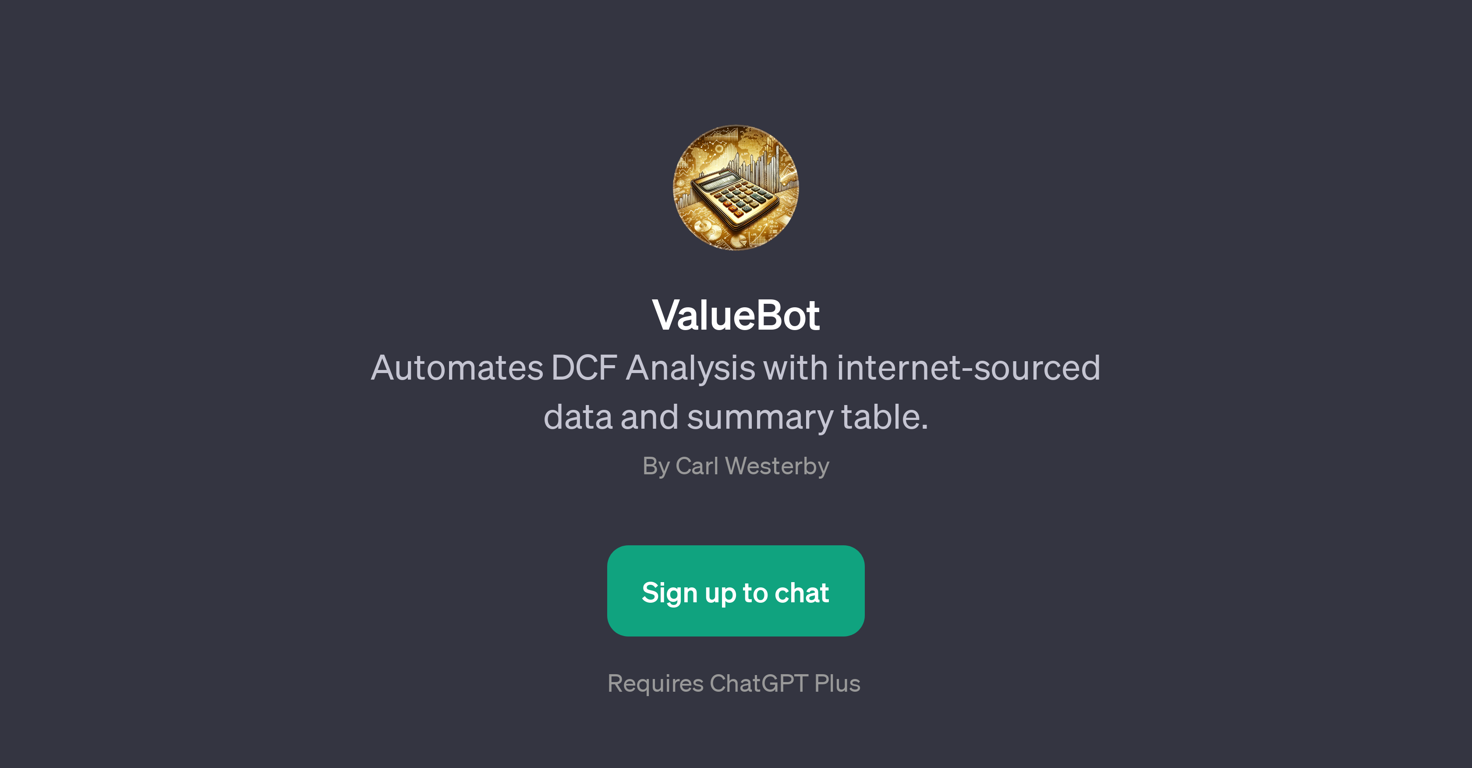 ValueBot website