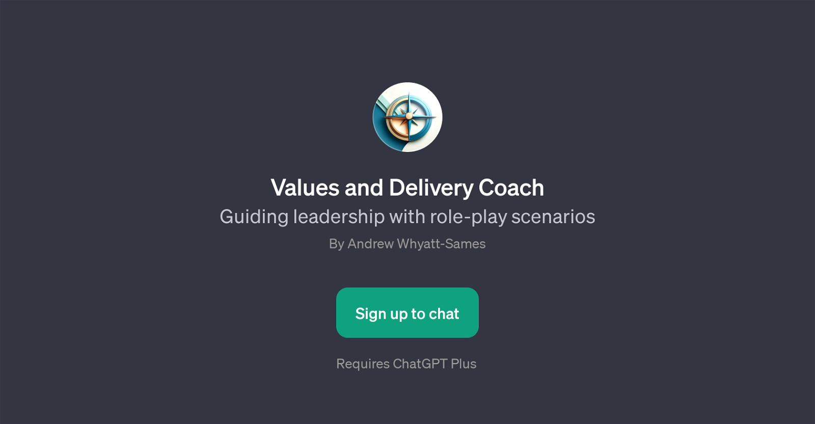 Values and Delivery Coach website