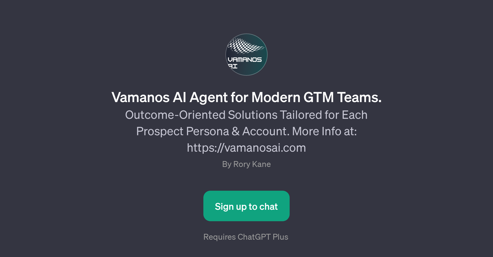 Vamanos AI Agent website