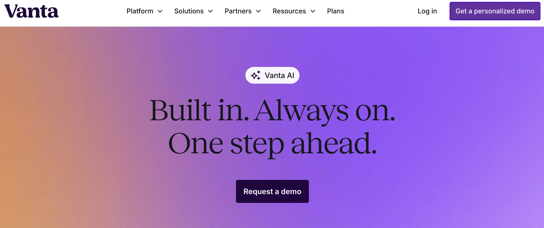 Vanta AI website
