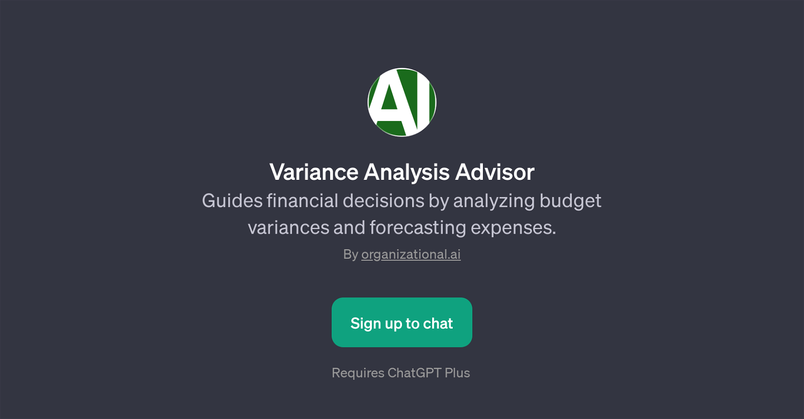 Variance Analysis Advisor website