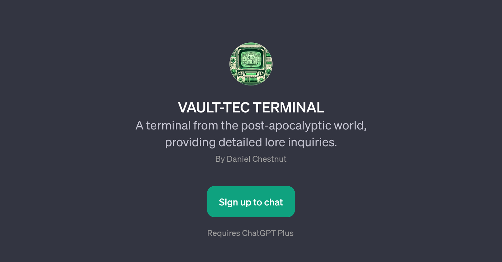 VAULT-TEC TERMINAL website