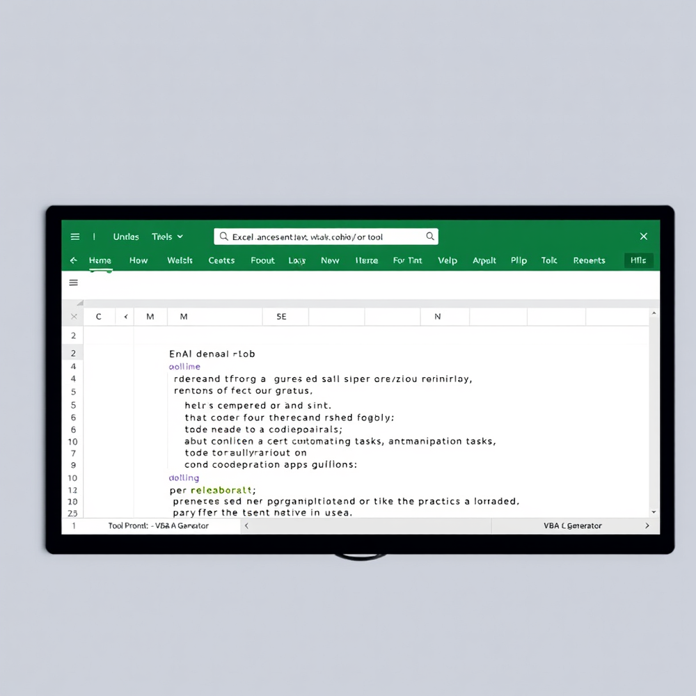 Vba Excel Generator website