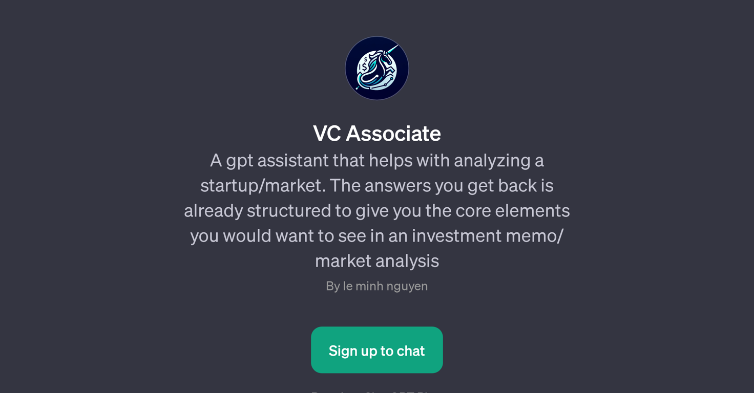 VC Associate website