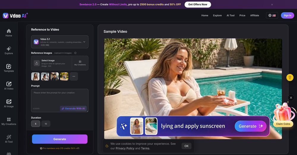 Vdoo AI | Reference to Video website