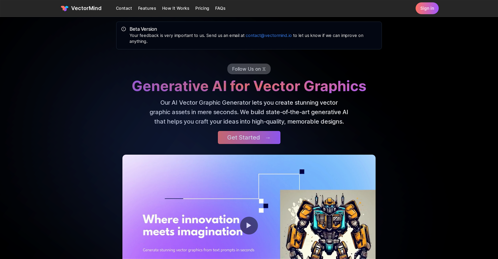 VectorMind website