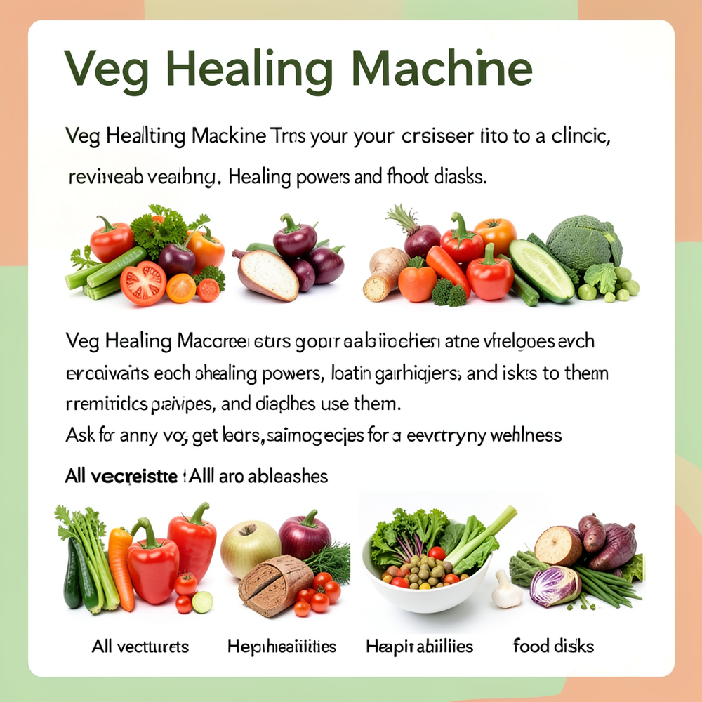 Veg Healing Machine website