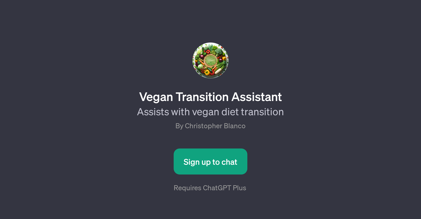Vegan Transition Assistant website