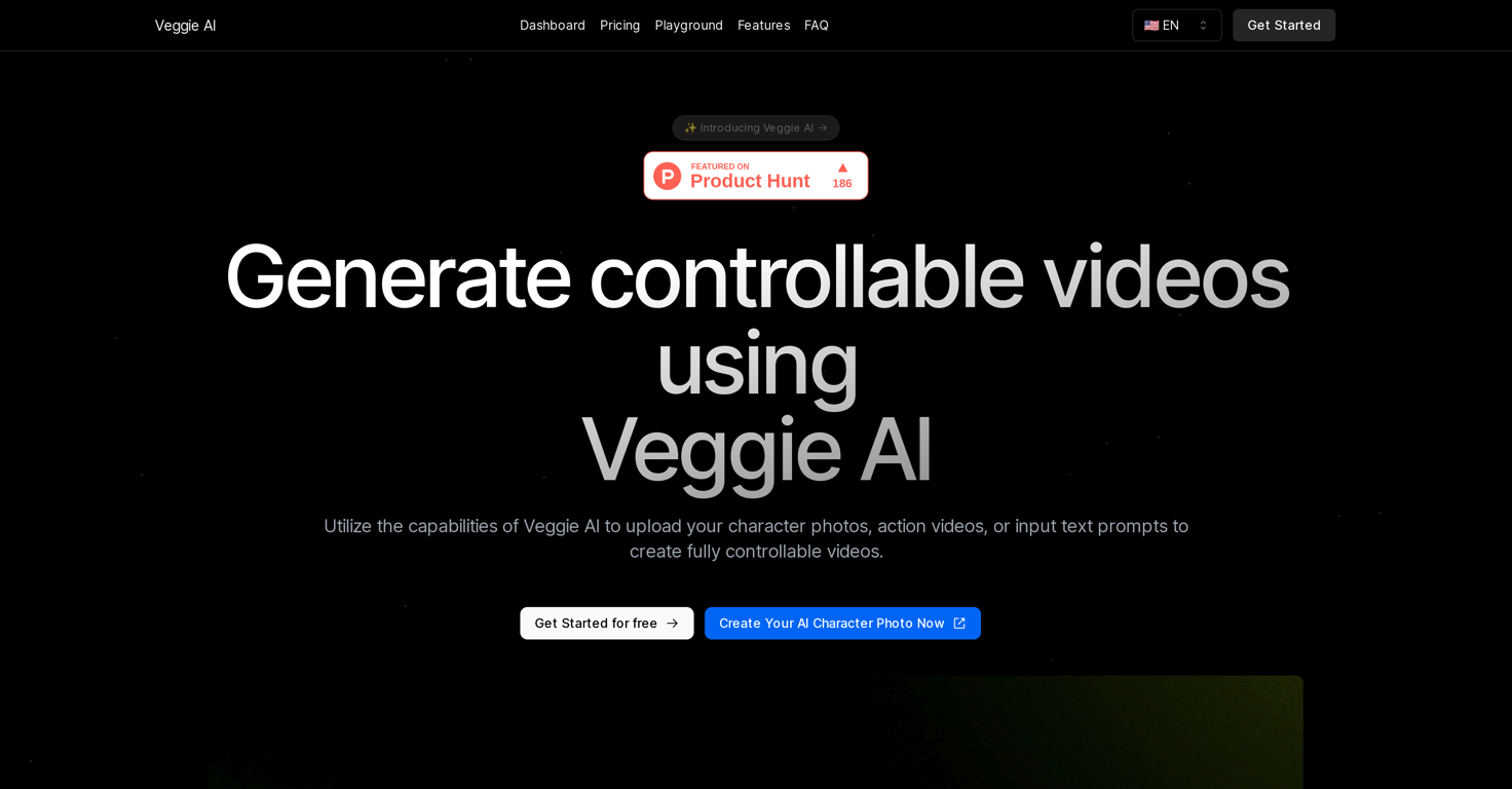 Veggie AI website