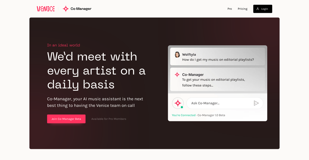 Venice Music website