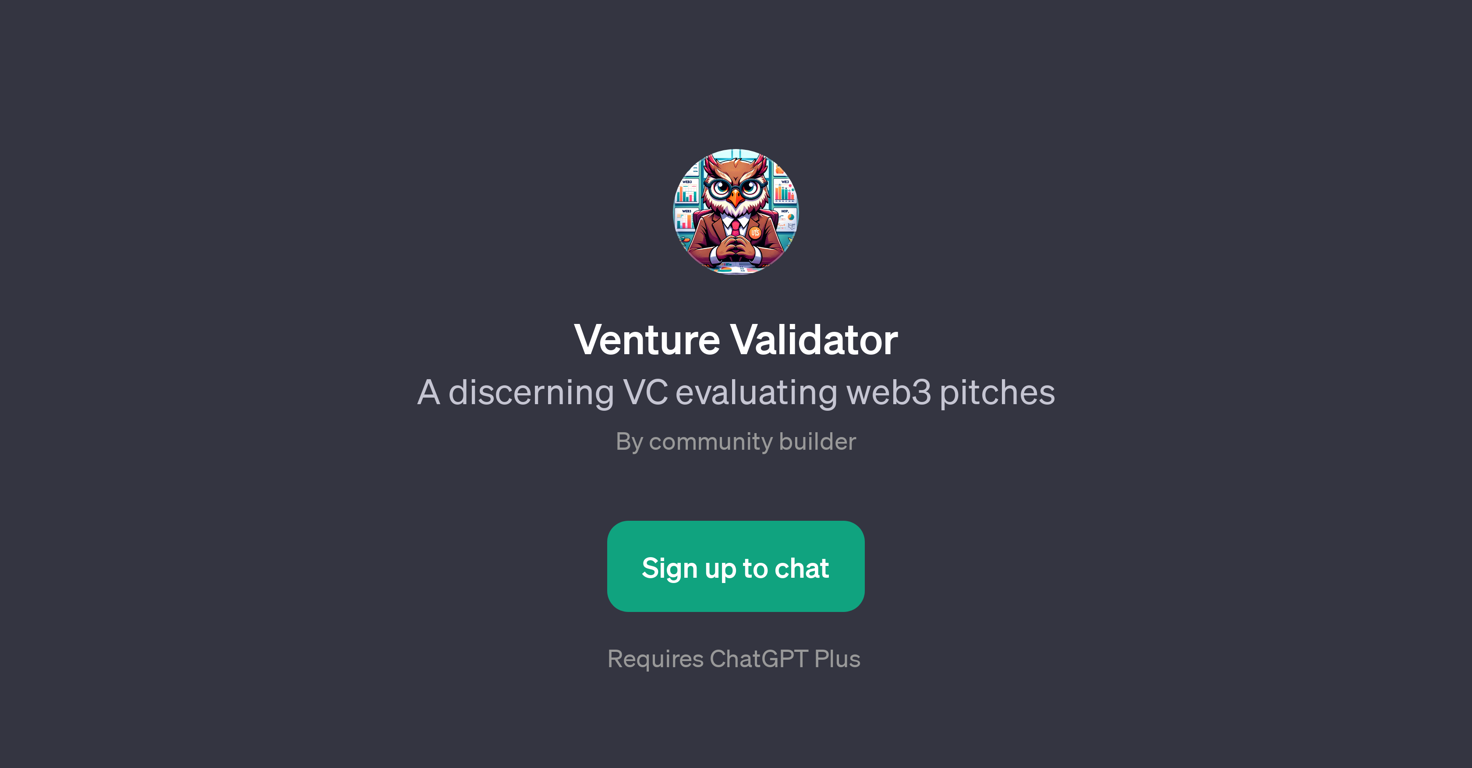 Venture Validator website