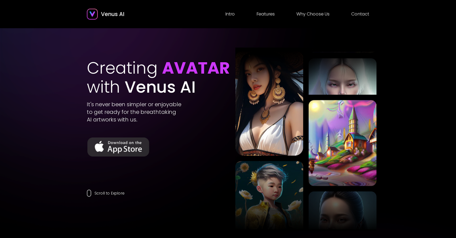 Venus AI website