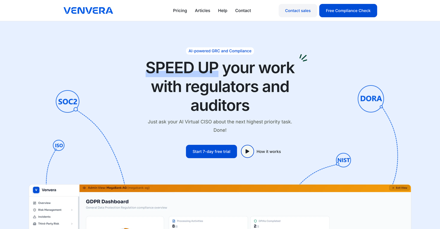 Venvera website