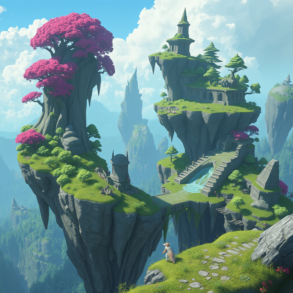 Verdant Horizon Genre: Open-World Fantasy RPG illustration website