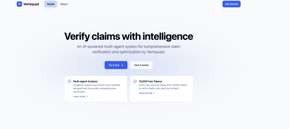 Verisquad website