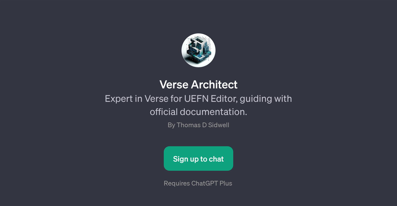 Verse Architect website