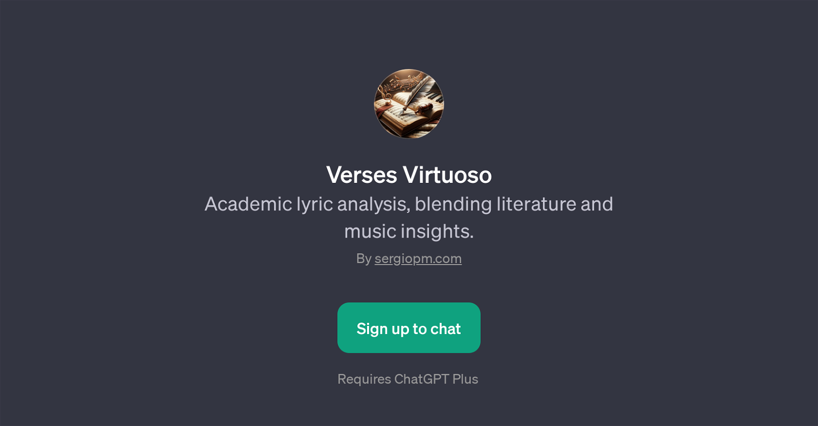 Verses Virtuoso website
