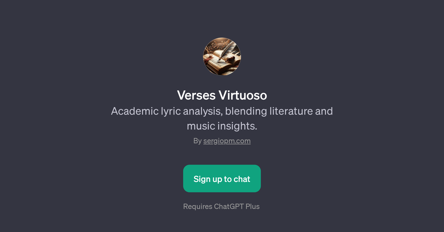 Verses Virtuoso website