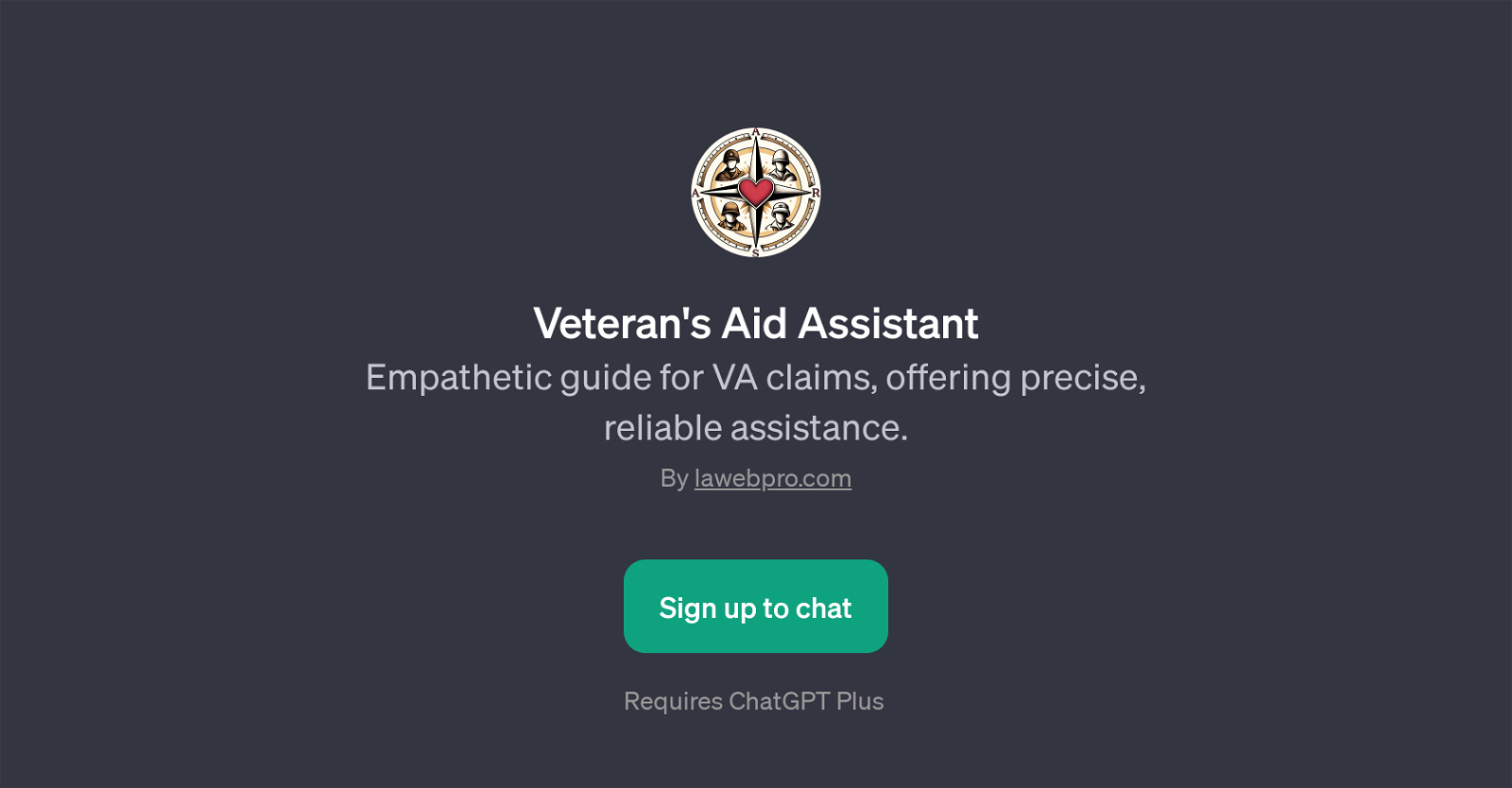 Veteran's Aid Assistant website