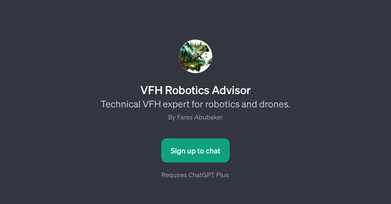 VFH Robotics Advisor website