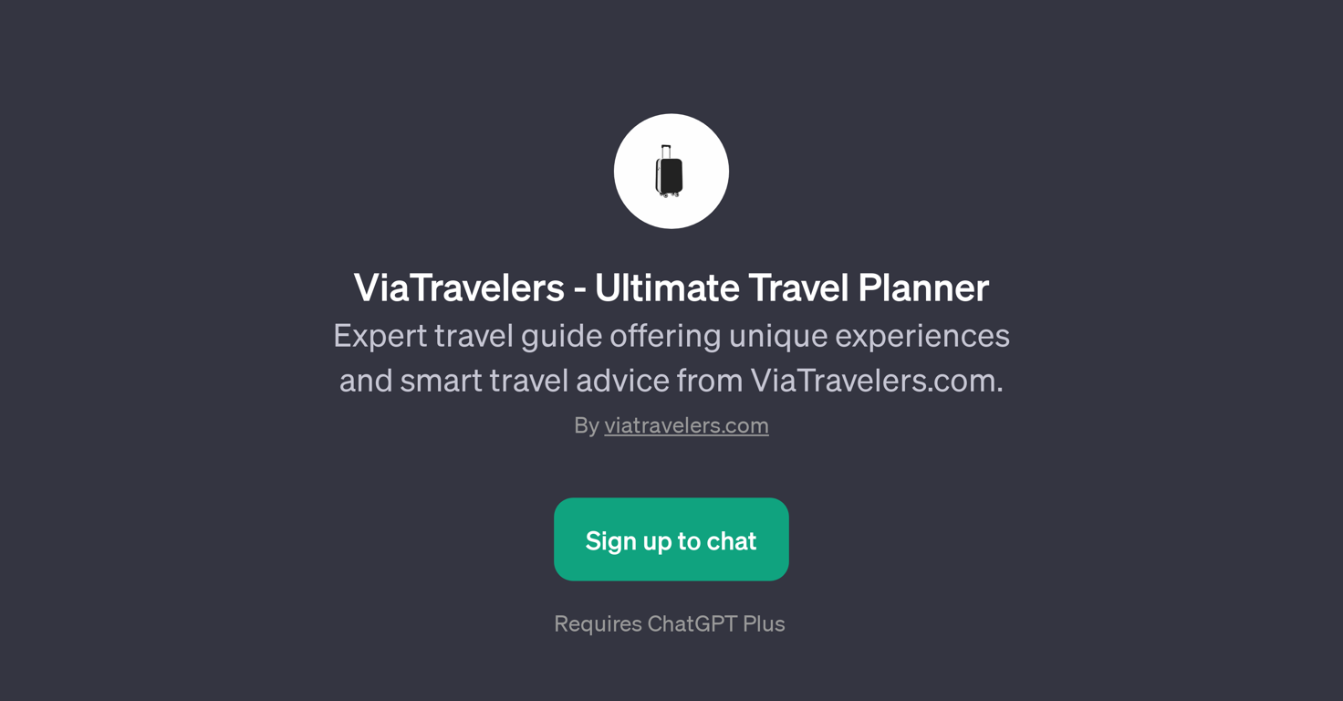 ViaTravelers - Ultimate Travel Planner website