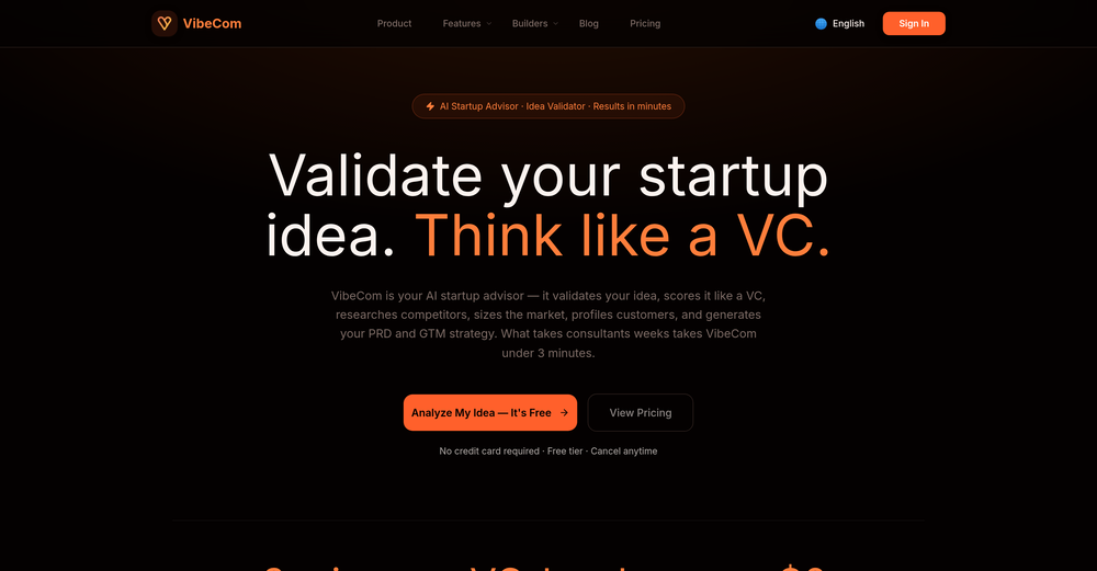 VibeCom website