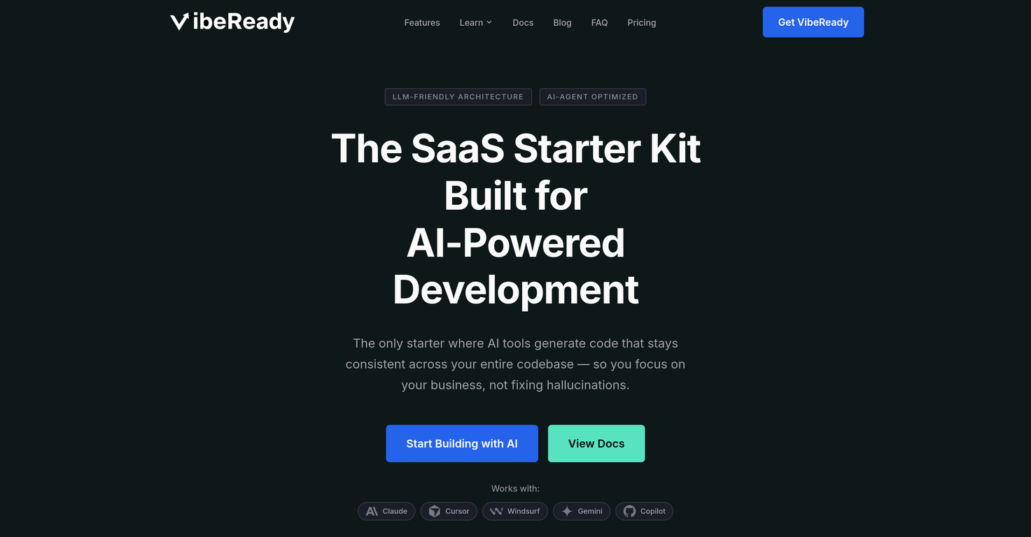 VibeReady website