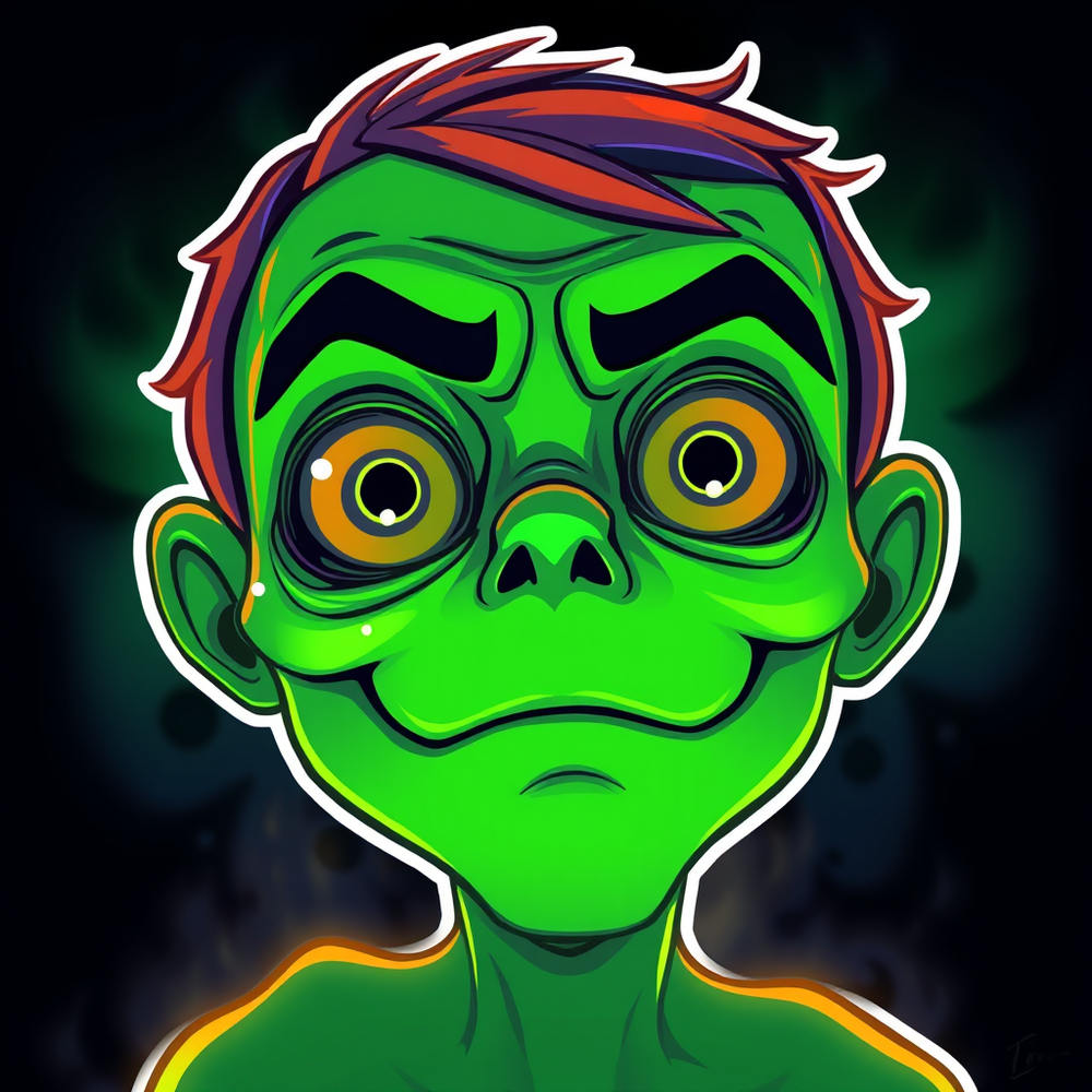 Vibrant Cartoon-Style Sticker (Photo Reference Based) website