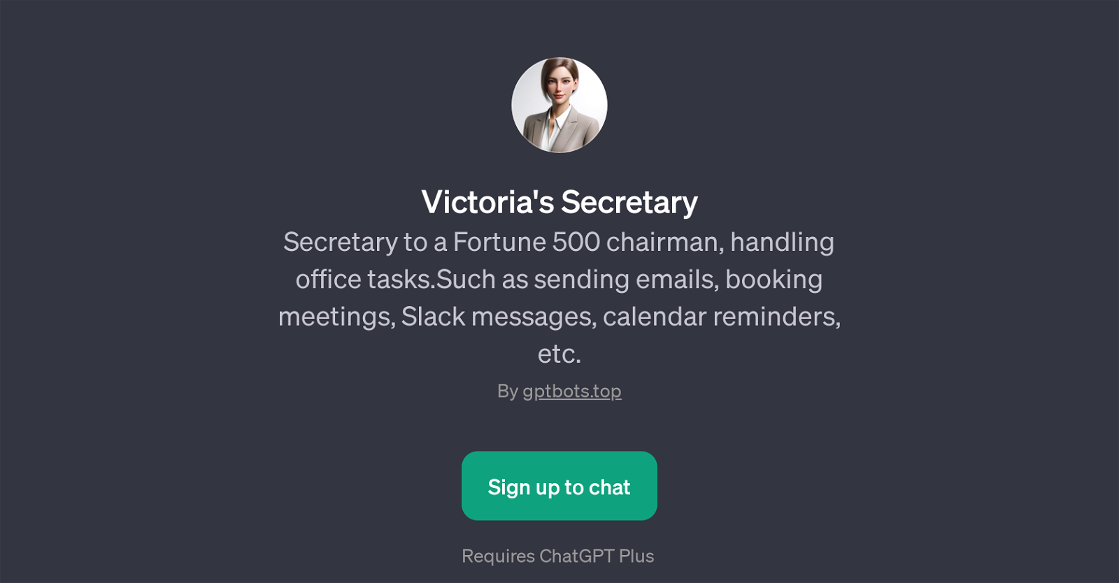 Victoria's Secretary website