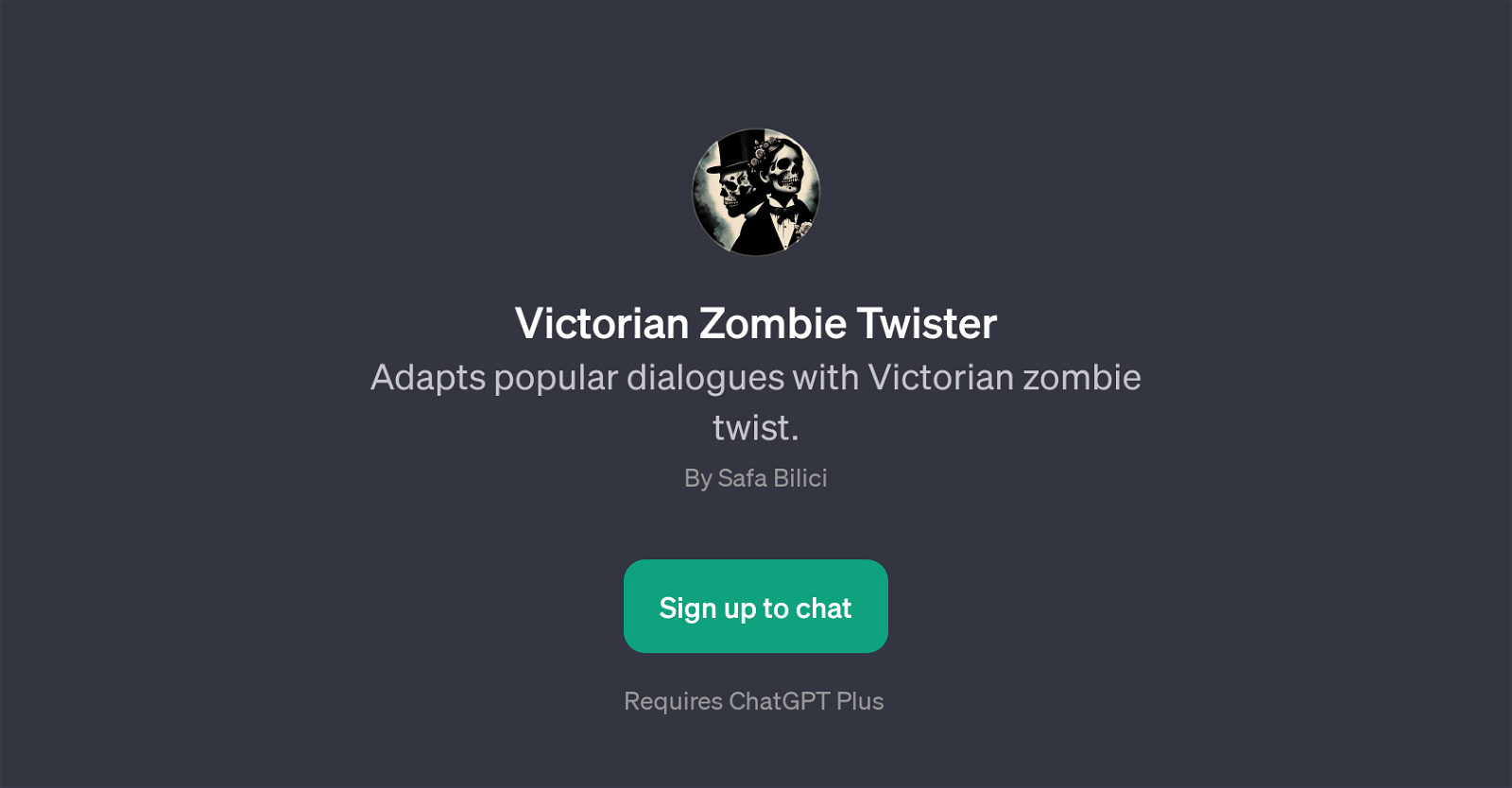 Victorian Zombie Twister website