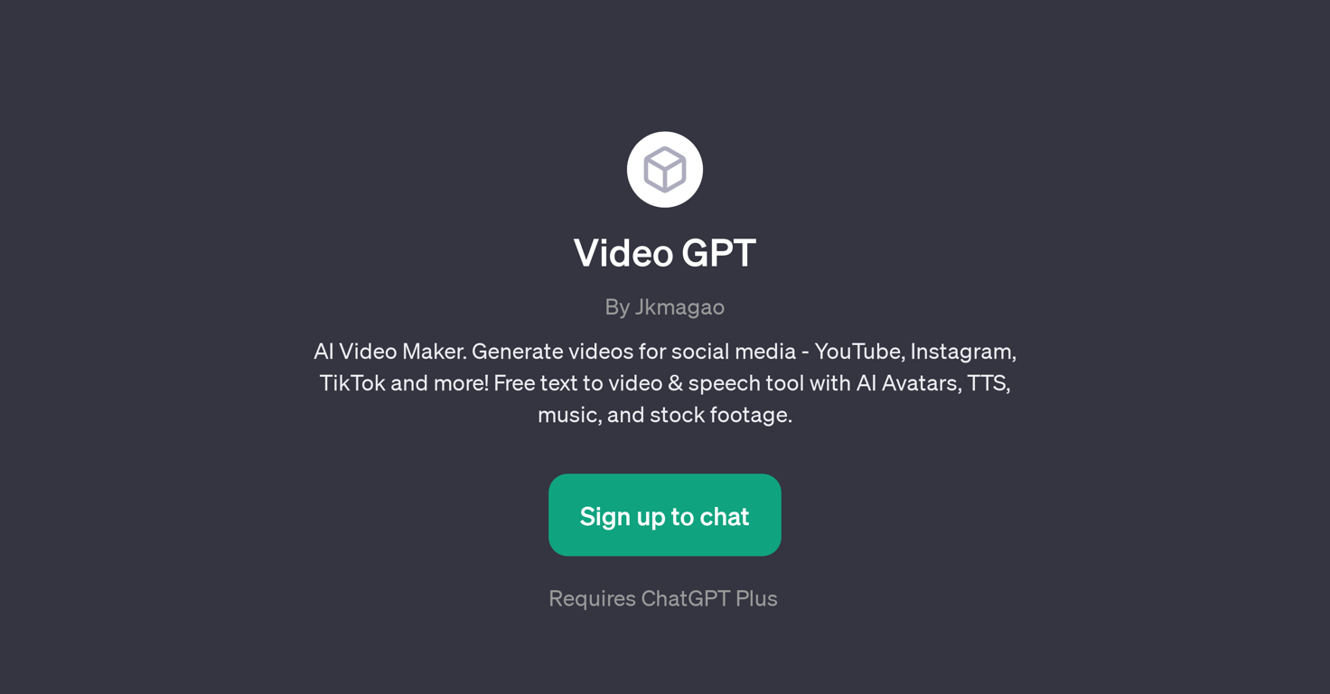Video GPT website