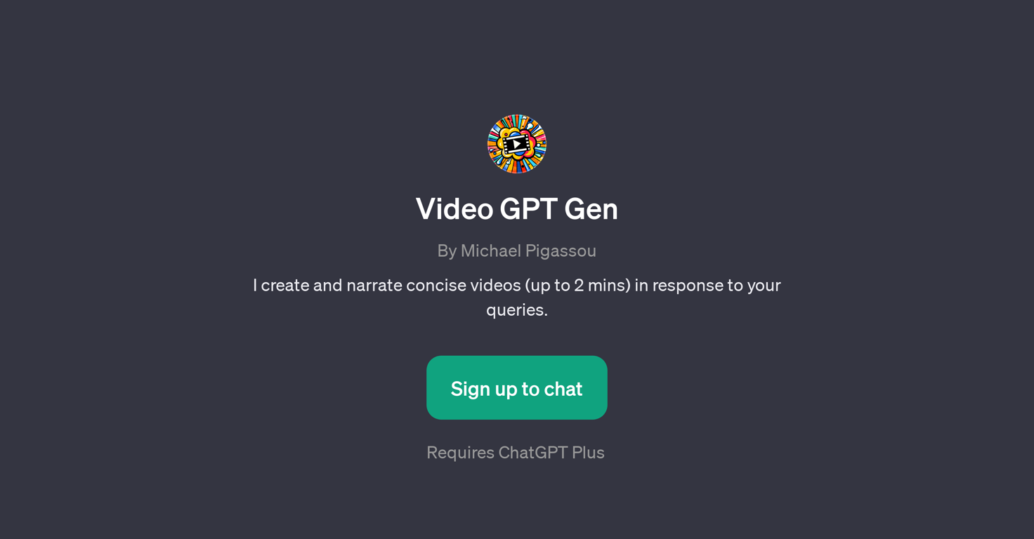 Video GPT Gen website