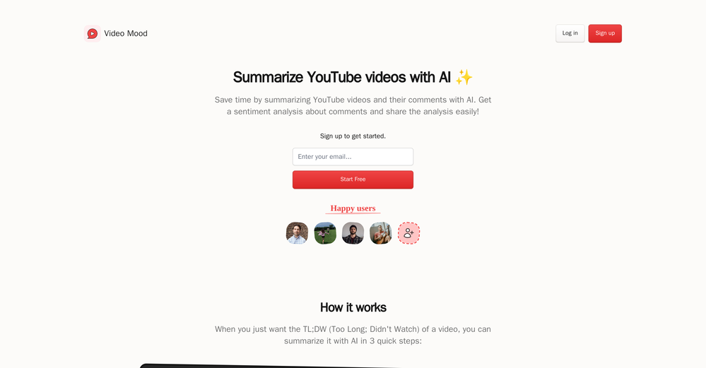 Video Mood website