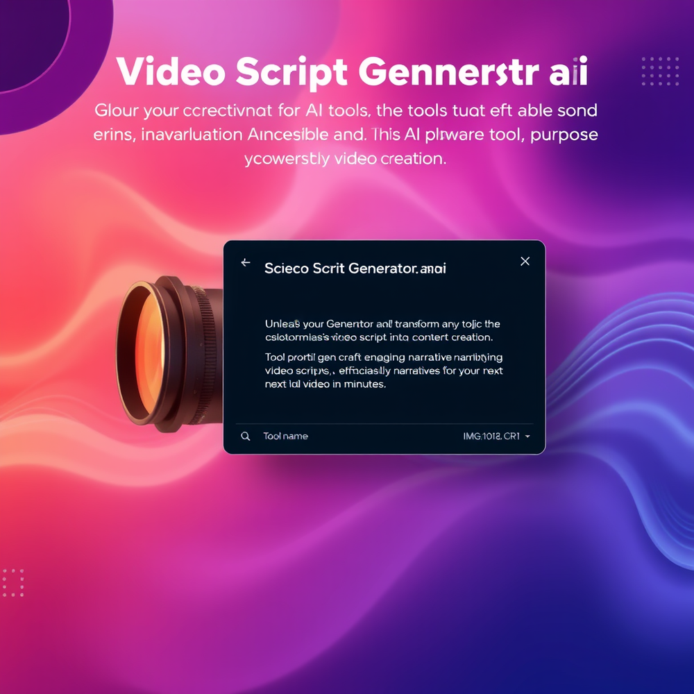 Video Script Generator.ai website