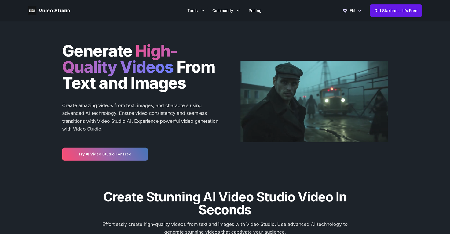 Video Studio website