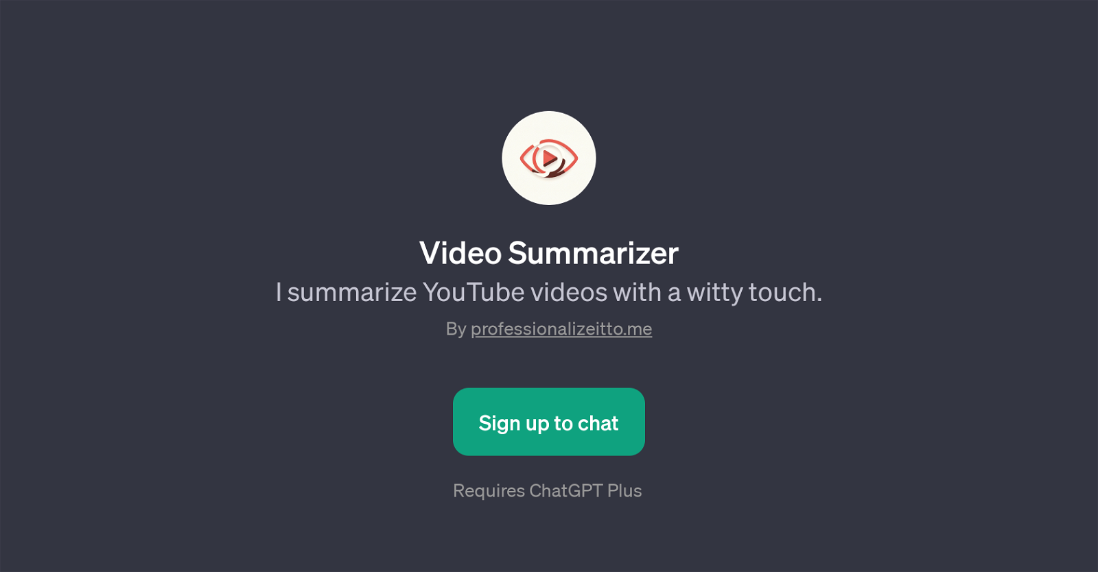 Video Summarizer website
