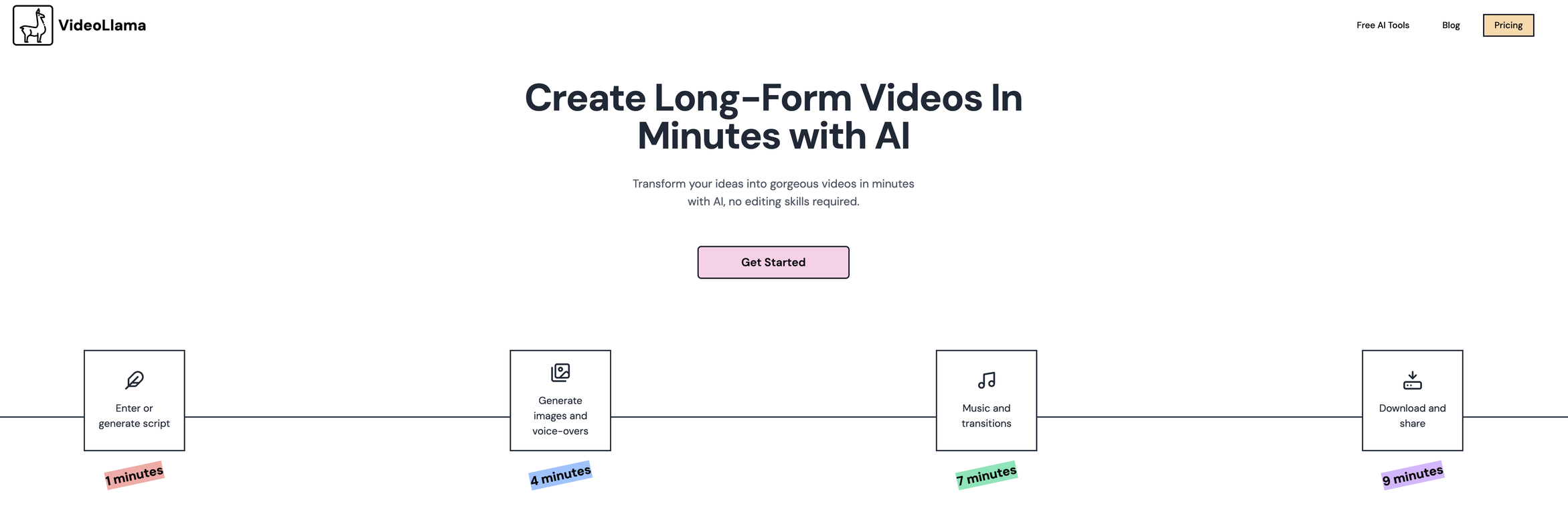 VideoLlama website